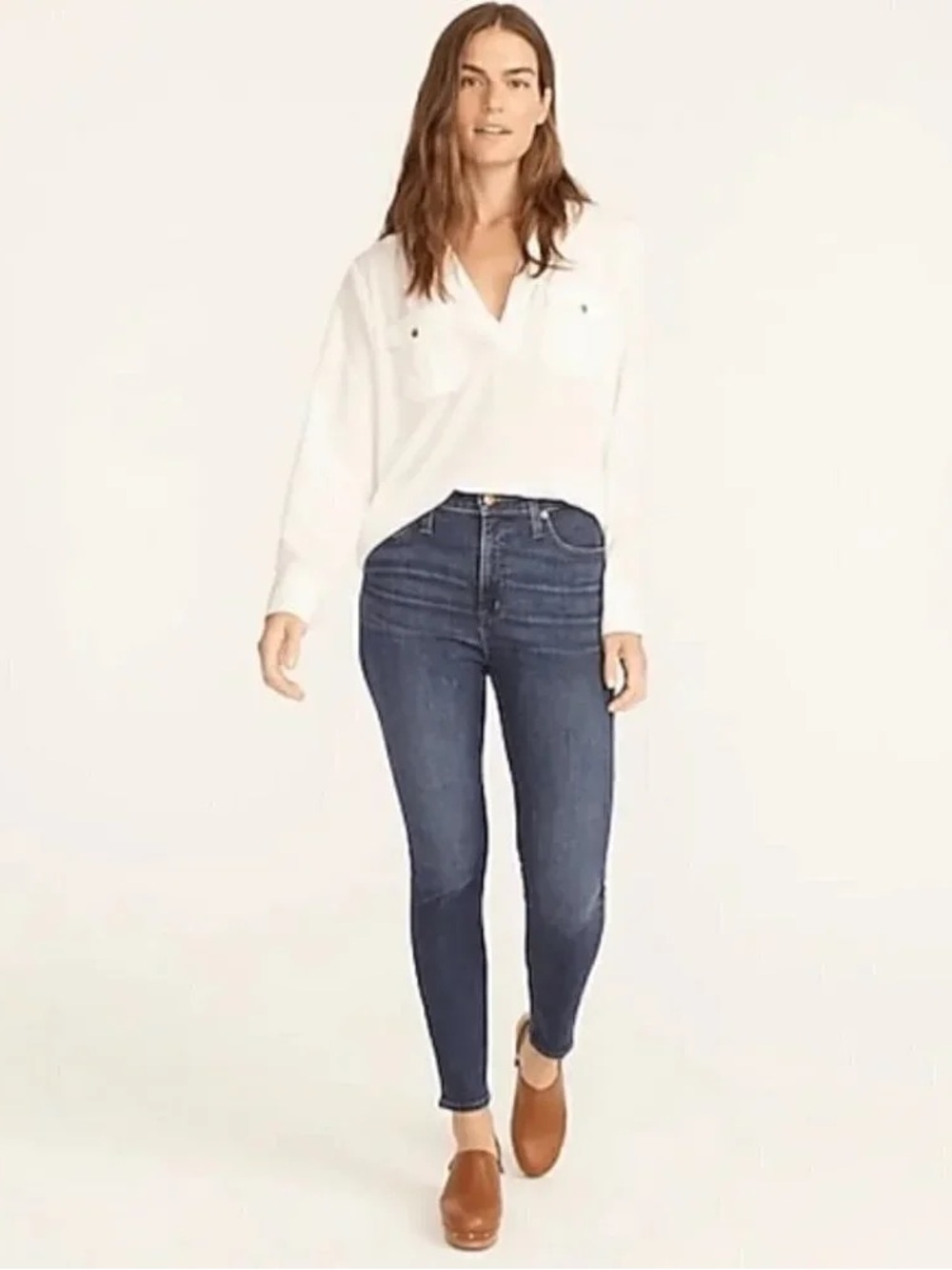 J. Crew Medium Wash Curvy Toothpick Jeans